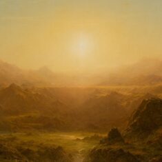 The Andes mountains at sunset.